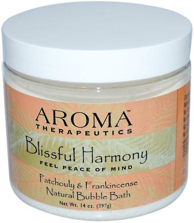 Natural Bubble Bath, Blissful Harmony, Patchouli & Frankincense, 14 oz (397 g) by Abra Therapeutics-Bad, Skönhet, Bubbelbad