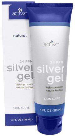 Silver Gel, 24 PPM, 4 fl oz (118 ml) by Activz-Bad, Skönhet, Body Lotion