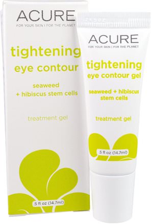 Tightening Eye Contour, Seaweed + Hibiscus Stem Cells.5 fl oz (14.7 ml) by Acure Organics-Skönhet, Ögon Krämer