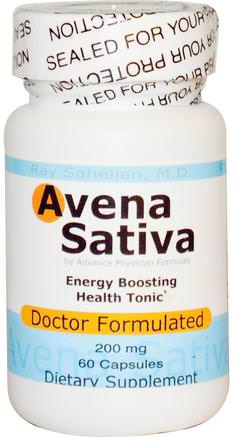 Avena Sativa, 60 Capsules by Advance Physician Formulas-Örter, Avena Sativa (Vild Havre)