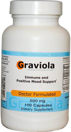 Graviola, 500 mg, 100 Capsules by Advance Physician Formulas-Örter, Graviola
