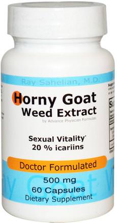 Horny Goat Weed Extract, 500 mg, 60 Capsules by Advance Physician Formulas-Hälsa, Män, Kåt Getkött
