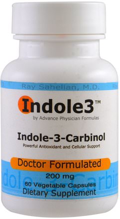 Indole-3-Carbinol, 200 mg, 60 Veggie Caps by Advance Physician Formulas-Kosttillskott, Antioxidanter, Indol 3 Carbinol
