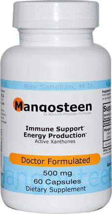 Mangosteen, 500 mg, 60 Capsules by Advance Physician Formulas-Kosttillskott, Antioxidanter, Fruktkonsekvenser, Superfrukt, Mangostansjukaxtrakt