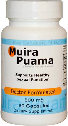 Muira Puama, 500 mg, 60 Capsules by Advance Physician Formulas-Hälsa, Män, Muira Puama Marapuama