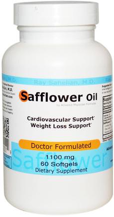 Safflower Oil, 1100 mg, 60 Softgels by Advance Physician Formulas-Kosttillskott, Safflorolja, Hälsa, Kost