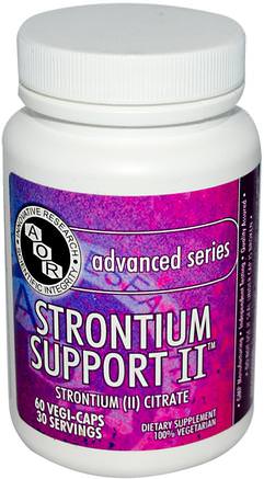 Advanced Series, Strontium Support II, 60 Veggie Caps by Advanced Orthomolecular Research AOR-Kosttillskott, Mineraler, Strontium