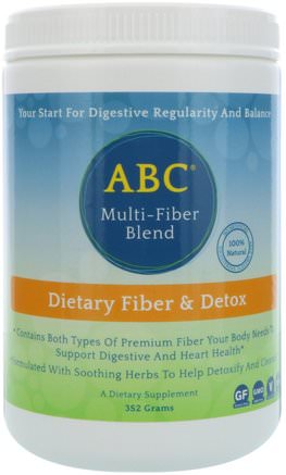 ABC, Multi-Fiber Blend, 352 g by Aerobic Life-Hälsa, Detox, Kolon Rensa
