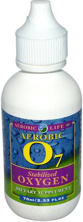Aerobic 07, Stabilized Oxygen, 2.33 fl oz (70 ml) by Aerobic Life-Kosttillskott, Syretillskott