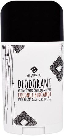 Deodorant, Coconut Bergamot, 2.65 oz (75 g) by Alaffia-Bad, Skönhet, Kroppsvård, Deodorant