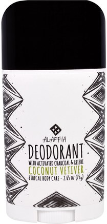 Deodorant, Coconut Vetiver, 2.65 oz (75 g) by Alaffia-Bad, Skönhet, Kroppsvård, Deodorant