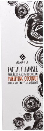 Facial Cleanser, Purifying Coconut, 3.4 fl oz (100 ml) by Alaffia-Skönhet, Ansiktsvård, Ansiktsrengöring