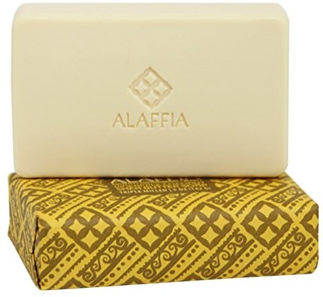 Triple Milled Shea Butter Soap, Pineapple Coconut, 5 oz (142 g) by Alaffia-Bad, Skönhet, Tvål, Kroppsvård