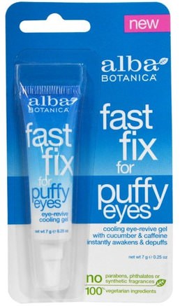 Fast Fix For Puffy Eyes, 0.25 oz (7 g) by Alba Botanica-Skönhet, Ögonkräm, Ansiktsvård, Hud