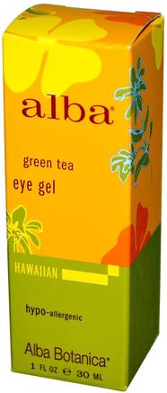 Green Tea, Eye Gel, 1 fl oz (30 ml) by Alba Botanica-Skönhet, Ögonkräm, Ansiktsvård, Hud