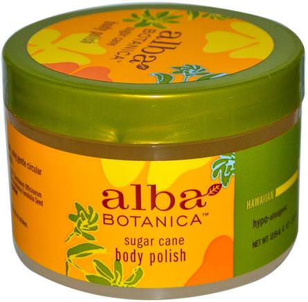 Body Polish, Sugar Cane, 10 oz (284 g) by Alba Botanica-Bad, Skönhet, Kroppscrubs, Alba Botanica Hawaiian Linje