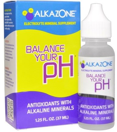 Balance Your pH, Antioxidants with Alkaline Minerals, 1.25 fl oz (37 ml) by Alkazone-Hälsa, Ph-Balans Alkalisk