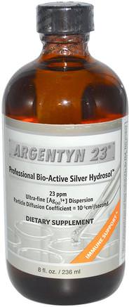 Argentyn 23, Professional Bio-Active Silver Hydrosol, 8 fl oz (236 ml) by Allergy Research Group-Kosttillskott, Mineraler, Flytande Mineraler, Silverhydrosol