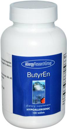 ButyrEn, 100 Tablets by Allergy Research Group-Kosttillskott, Mineraler, Kalcium Och Magnesium