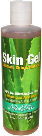 Inc, Skin Gel, Ultimate Skin Treatment, Unscented, 8 oz (227 g) by Aloe Life International-Bad, Skönhet, Aloe Vera Lotion Kräm Gel