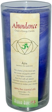 Chakra Energy Candle, Abundance, 11 oz by Aloha Bay-Bad, Skönhet, Ljus