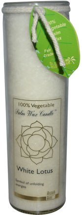Palm Wax Candle, White Lotus, 17 oz by Aloha Bay-Bad, Skönhet, Ljus