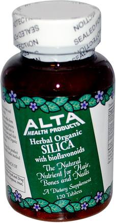 Herbal Organic Silica with Bioflavonoids, 120 Tablets by Alta Health-Kosttillskott, Mineraler, Kisel (Kisel)