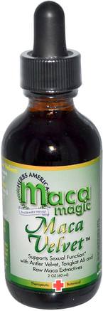 Maca Magic, Maca Velvet, 2 oz (60ml) by Amazon Therapeutics-Hälsa, Män, Maca, Kosttillskott, Adaptogen