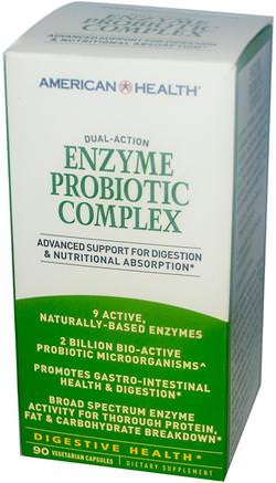 Enzyme Probiotic Complex, 90 Veggie Caps by American Health-Kosttillskott, Probiotika