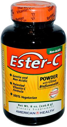 Ester-C, Powder with Citrus Bioflavonoids, 8 oz (226.8 g) by American Health-Vitaminer, Vitamin C, Ester C-Pulver