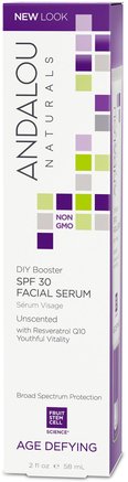 Facial Serum, SPF 30, Age Defying, Unscented, 2 fl oz (58 ml) by Andalou Naturals-Hälsa, Hud Serums Dag, Skönhet, Spf Ansiktsvård