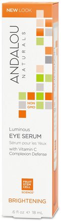 Luminous Eye Serum, Brightening.6 fl oz (18 ml) by Andalou Naturals-Hälsa, Hudserum, Skönhet, Ögonkrämor