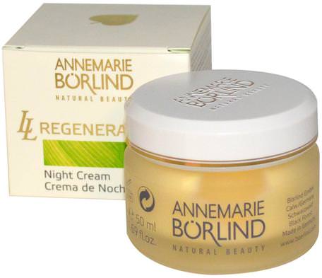 LL Regeneration, Night Cream, 1.69 fl oz (50 ml) by AnneMarie Borlind-Hälsa, Hud, Nattkrämer, Ll Regenereringsserie Anti-Åldrande
