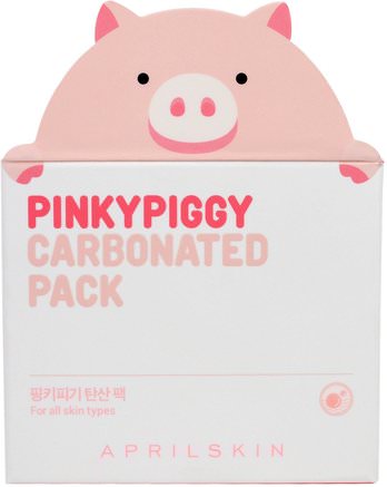 PinkyPiggy Carbonated Pack, 3.38 oz (100 g) by April Skin-Skönhet, Ansiktsvård, Ansiktsrengöringsmedel, Hälsa, Akne, Hudtyp Akne Benägen Hud