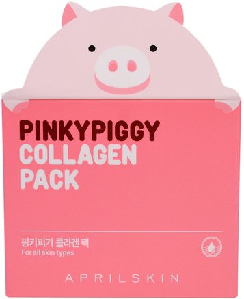 PinkyPiggy Collagen Pack, 3.38 oz (100 g) by April Skin-Hälsa, Ben, Osteoporos, Kollagen, Skönhet, Ansiktsvård, Krämer Lotioner, Serum