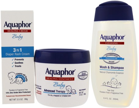 Baby Care, Welcome Baby, 3 Piece Set, Small, 3 Pieces by Aquaphor-Barns Hälsa, Diapering