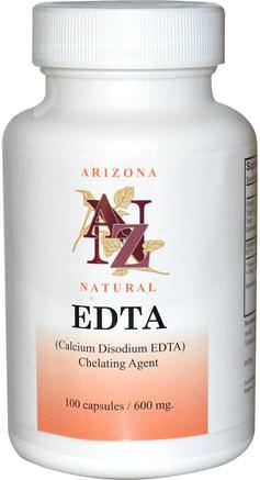 EDTA, 600 mg, 100 Capsules by Arizona Natural-Kosttillskott, Edta