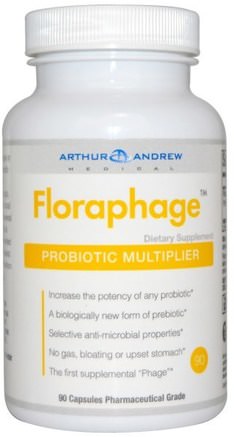 Floraphage, 90 Capsules by Arthur Andrew Medical-Kosttillskott, Probiotika, Stabiliserade Probiotika