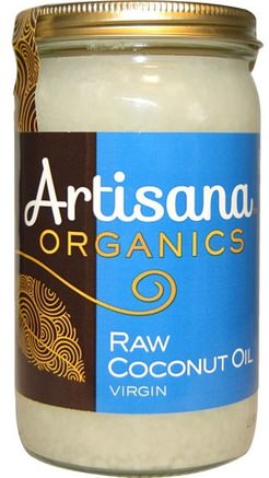Organics, Raw Coconut Oil, Virgin, 14 oz (414 g) by Artisana-Mat, Keto Vänlig, Kokosnötolja
