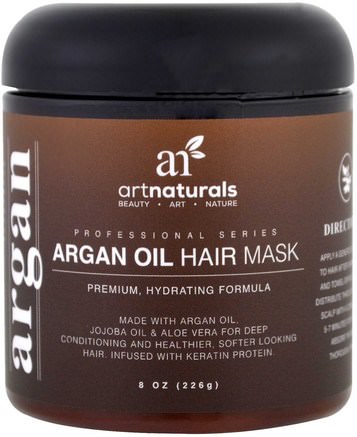 Argan Oil Hair Mask, 8 oz (226 g) by Artnaturals-Bad, Skönhet, Hår, Hårbotten, Balsam