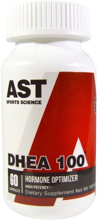 DHEA 100, 100 mg, 60 Veggie Caps by AST Sports Science-Kosttillskott, Dhea