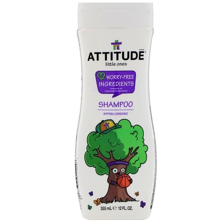 Little Ones, 2-in-1 Shampoo and Conditioner, 12 fl oz (355 ml) by ATTITUDE-Bad, Skönhet, Kroppsvård, Schampo, Barnschampo