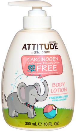 Little Ones, Body Lotion, Fragrance-Free, 10 fl oz (300 ml) by ATTITUDE-Bad, Skönhet, Body Lotion, Baby Lotion
