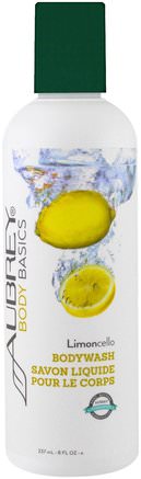 Body Basics, Bodywash, Limoncello, 8 fl oz (237 ml) by Aubrey Organics-Bad, Skönhet, Duschgel