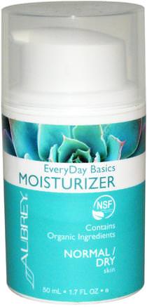 EveryDay Basics Moisturizer, Normal/Dry Skin, 1.7 fl oz (50 ml) by Aubrey Organics-Skönhet, Ansiktsvård, Krämer Lotioner, Serum, Hälsa, Hud
