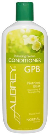 GPB, Balancing Protein Conditioner, Nutrient Blast, Normal Hair, 11 fl oz (325 ml) by Aubrey Organics-Bad, Skönhet, Balsam, Hår, Hårbotten, Schampo, Balsam