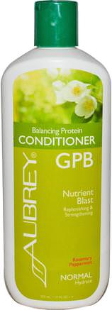 GPB Balancing Protein Conditioner, Rosemary Peppermint, Normal, 11 fl oz (325 ml) by Aubrey Organics-Bad, Skönhet, Hår, Hårbotten, Balsam