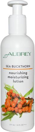 Nourishing Moisturizing Lotion, Sea Buckthorn, 8 fl oz (237 ml) by Aubrey Organics-Hälsa, Hud, Kroppslotion