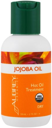 Organic Jojoba Oil, 2 fl oz (59 ml) by Aubrey Organics-Hälsa, Hud, Jojobaolja, Bad, Skönhet, Balsam