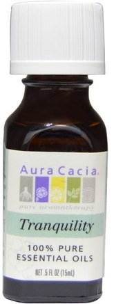 100% Pure Essential Oils, Tranquility.5 fl oz (15 ml) by Aura Cacia-Bad, Skönhet, Aromaterapi Eteriska Oljor